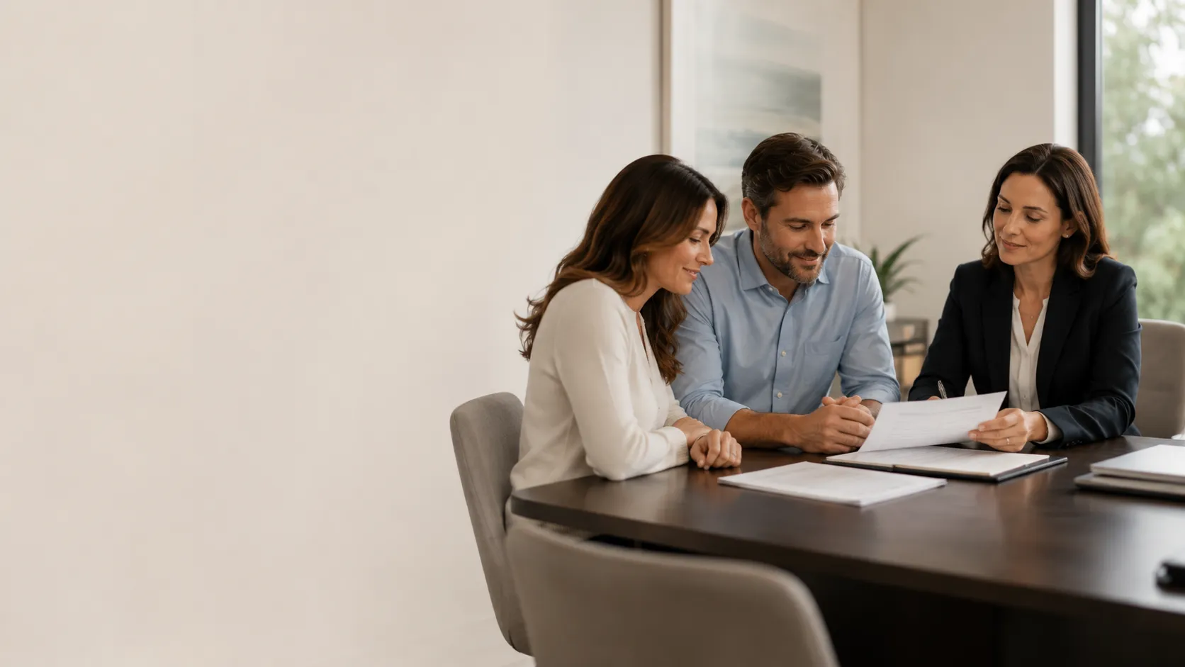 An attorney discussing a custody arrangement with a parent